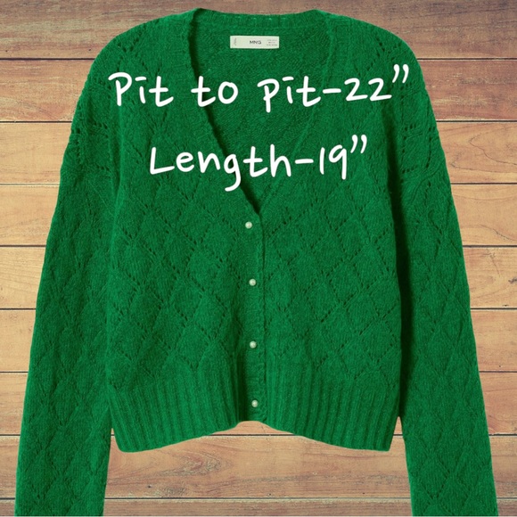 Pointelle Cardigan-Mango - Picture 2 of 6